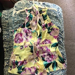 Ann Taylor Floral Sleeveless Top
